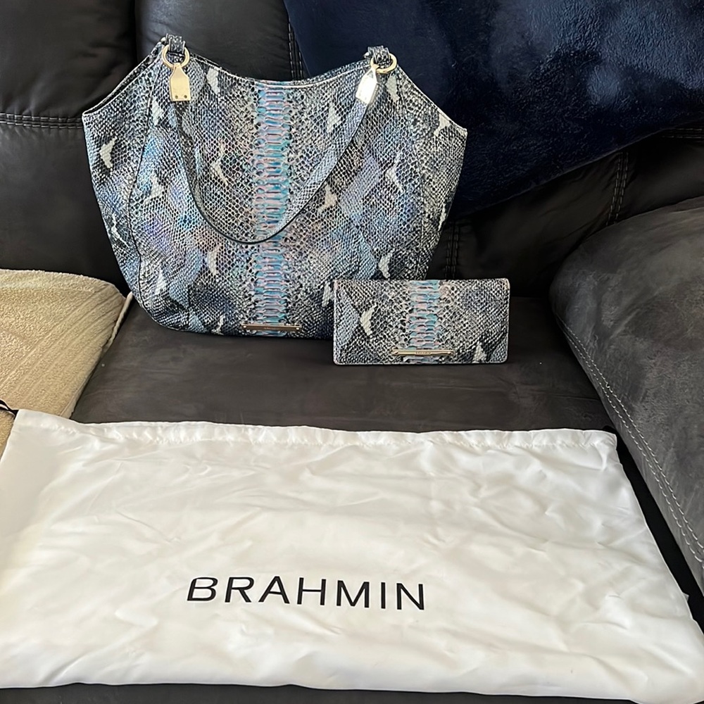 Brahmin purse with matching wallet